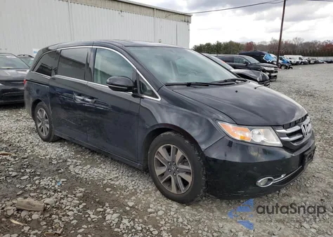 2014 Honda Odyssey Touring from USA, damaged, VIN 5FNRL5H91EB088385
